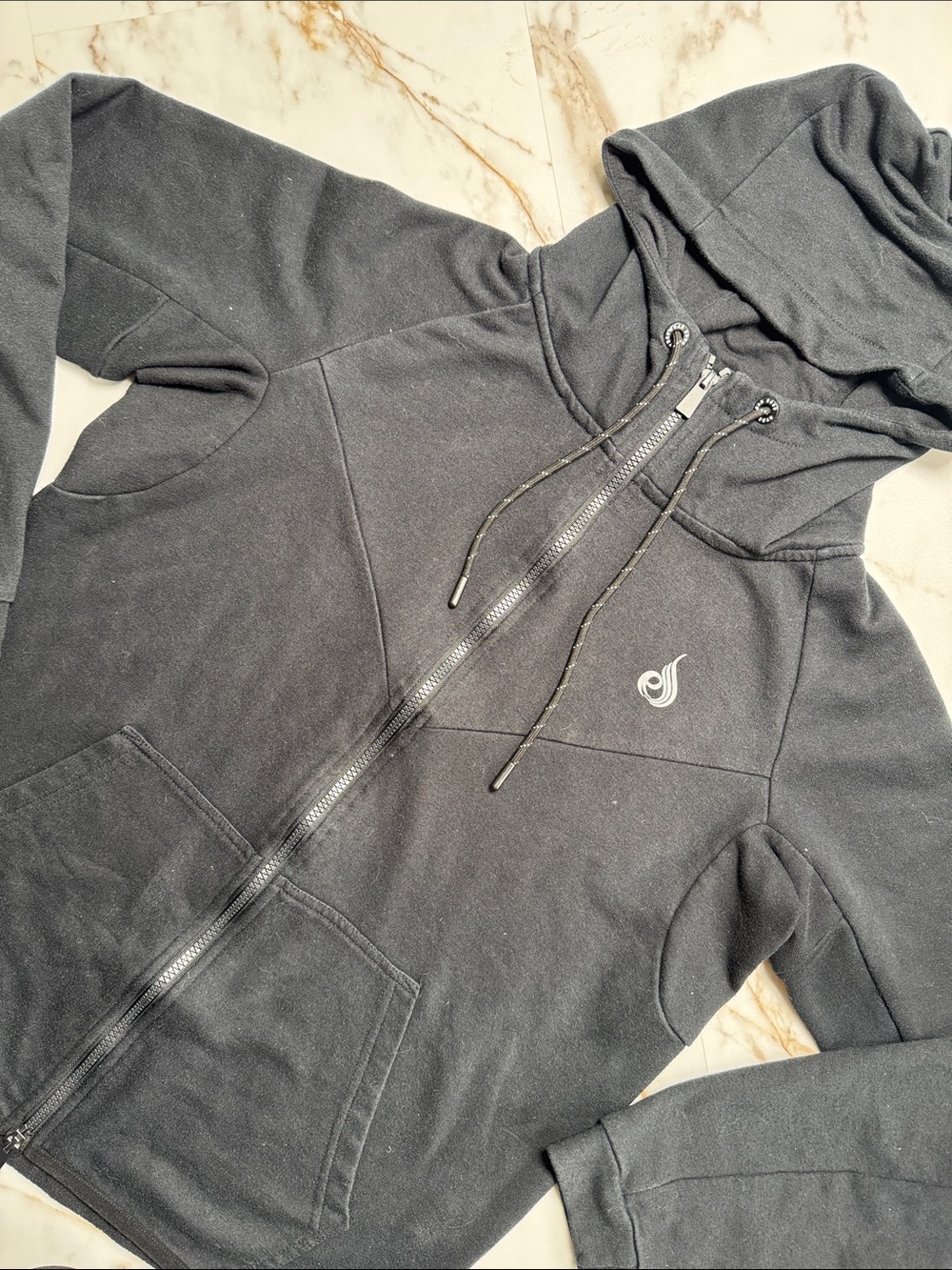 Ryder Wear Zip Up Hoodie Black Sz M Workout Bodybuilding Fitness